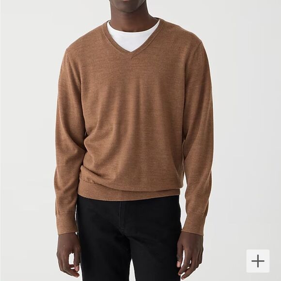 J. Crew Merino wool V-neck sweater Men’s XL - Picture 1 of 11